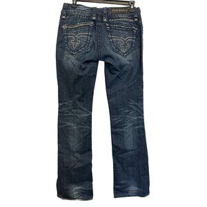 Rock Revival Amy Bootcut Jeans Womens Size 27 Distressed Blue Denim Classic Fit
